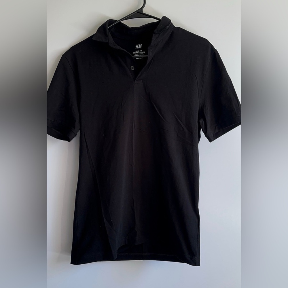 Brand New H&M Black Polo Shirt